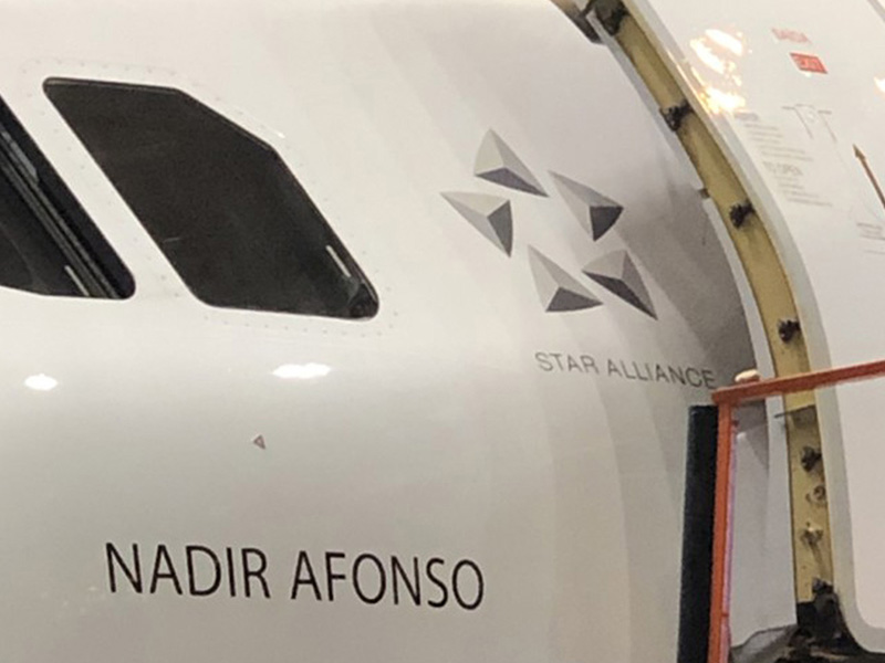 Novo avio da TAP baptizado com o nome de Nadir Afonso